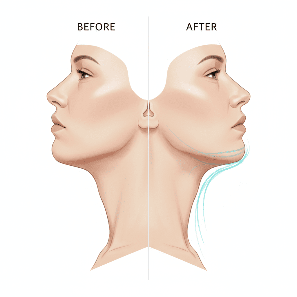 Say goodbye to chin fat: nonsurgical solutions for a defined jawline 1 Chin Fat Remove Before After | Cosmetic Injectables Center Medspa | Sherman Oaks, Los Angeles, Ca