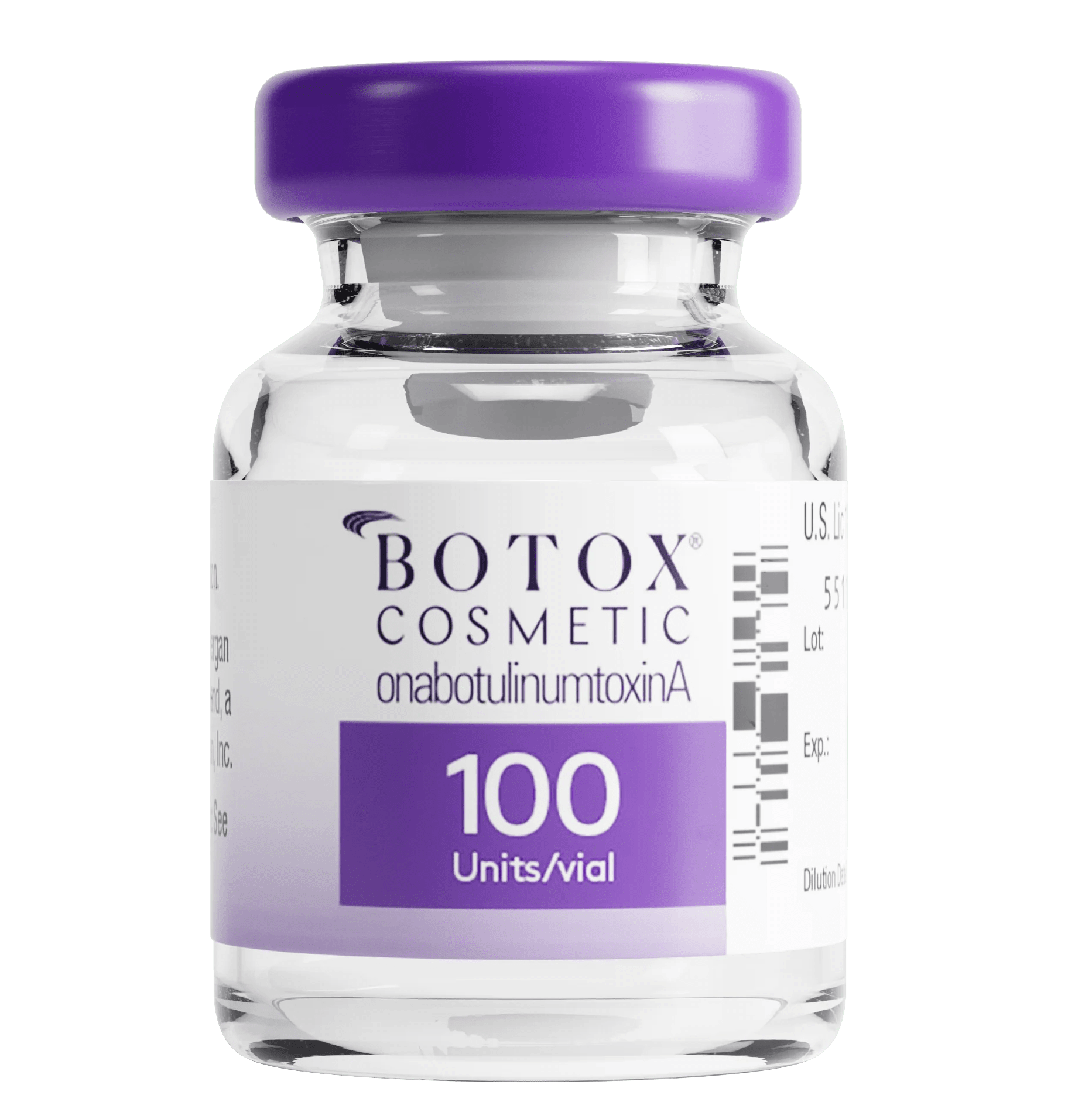 Botox Cosmetic Onabotulinumtoxina 100 Units Per Vial For Wrinkle Treatment And Cosmetic Use.